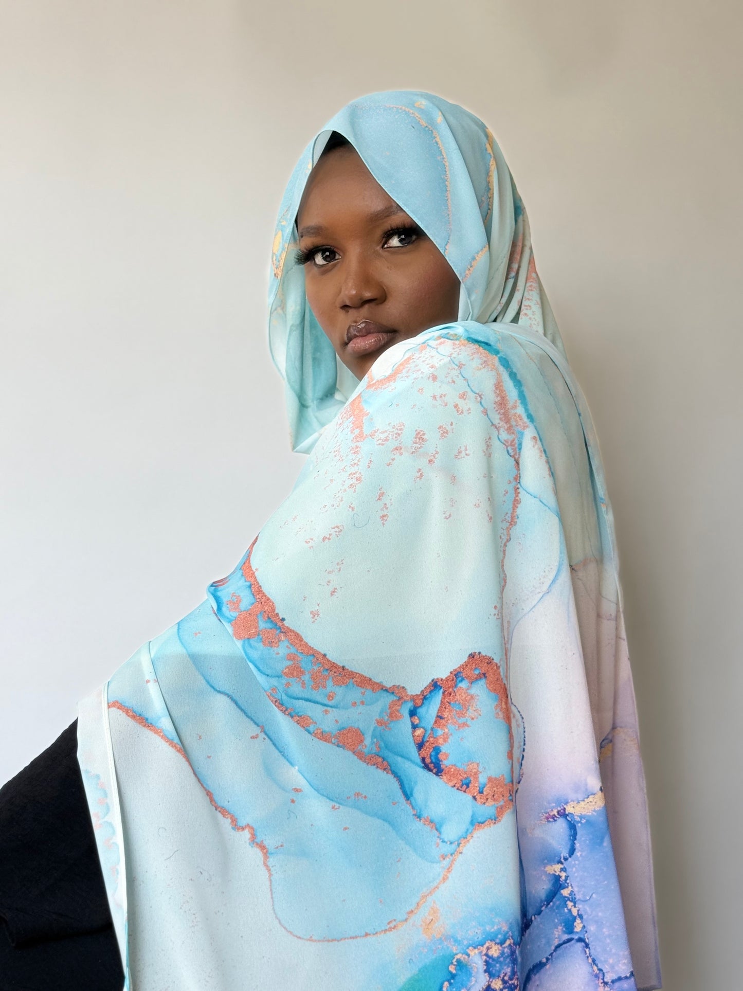 Salvia Chiffon Scarf