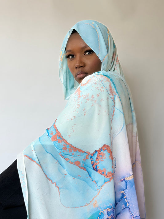 Salvia Chiffon Scarf